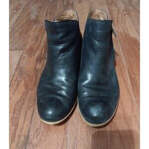 Lucky Brand Women’s Zip Up Black Booties Size 9M EU40 Small Heel